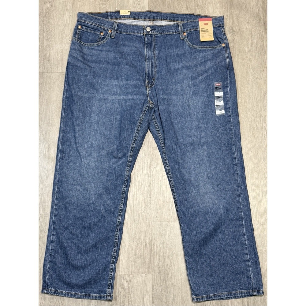 Levi's 559 Relaxed Straight Fit Jeans Men's Size 44x30 Medium Blue Stretch NWT